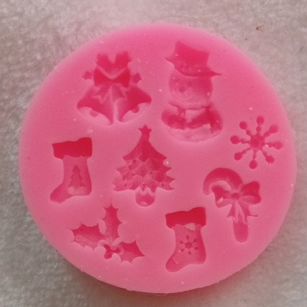 Pink Silicone Christmas Mold
